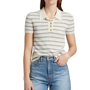 Veronica Beard Brandt Cashmere Polo Size Large NWT $398